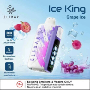 Elf Bar Ice King – Grape Ice – 30K