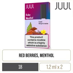 JUUL2 Ruby Menthol Pods (2 Pods)